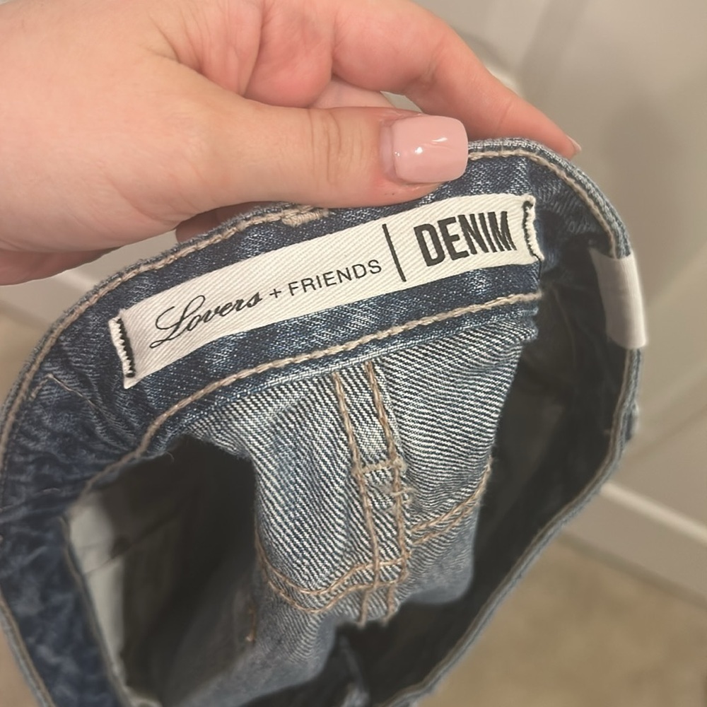 Lovers + Friends Denim Jack Genesee High Rise Jean Shorts - Picture 4 of 6